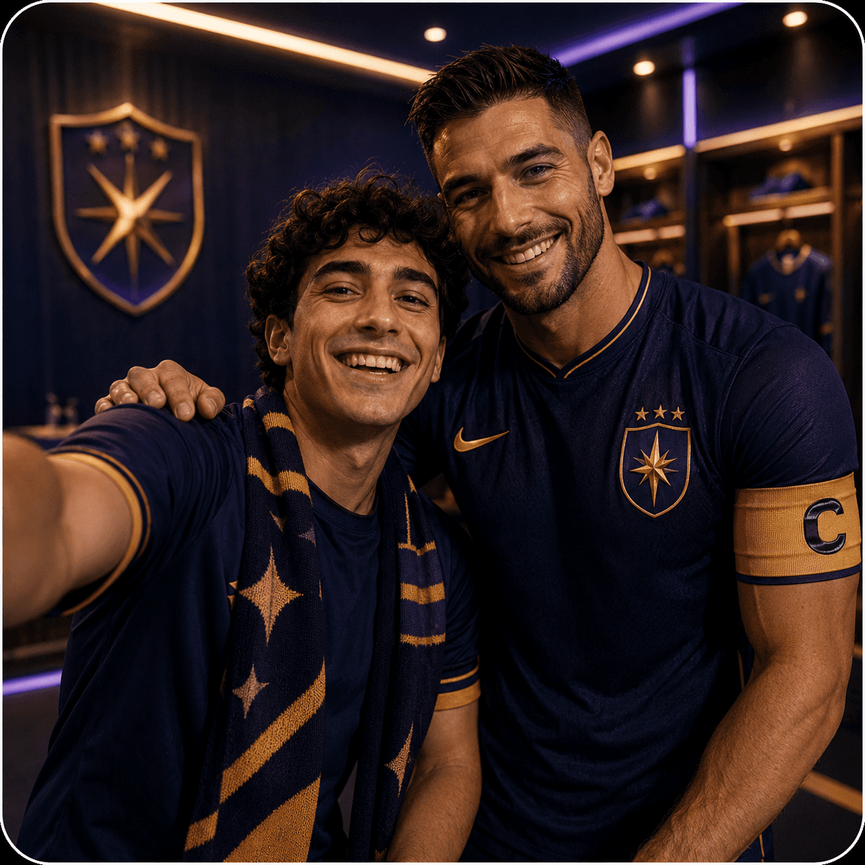 With the Captain